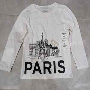5/$35 NWT OshKosh B’gosh Paris Long Sleeve Shirt • Size 5T • 100% Cotton